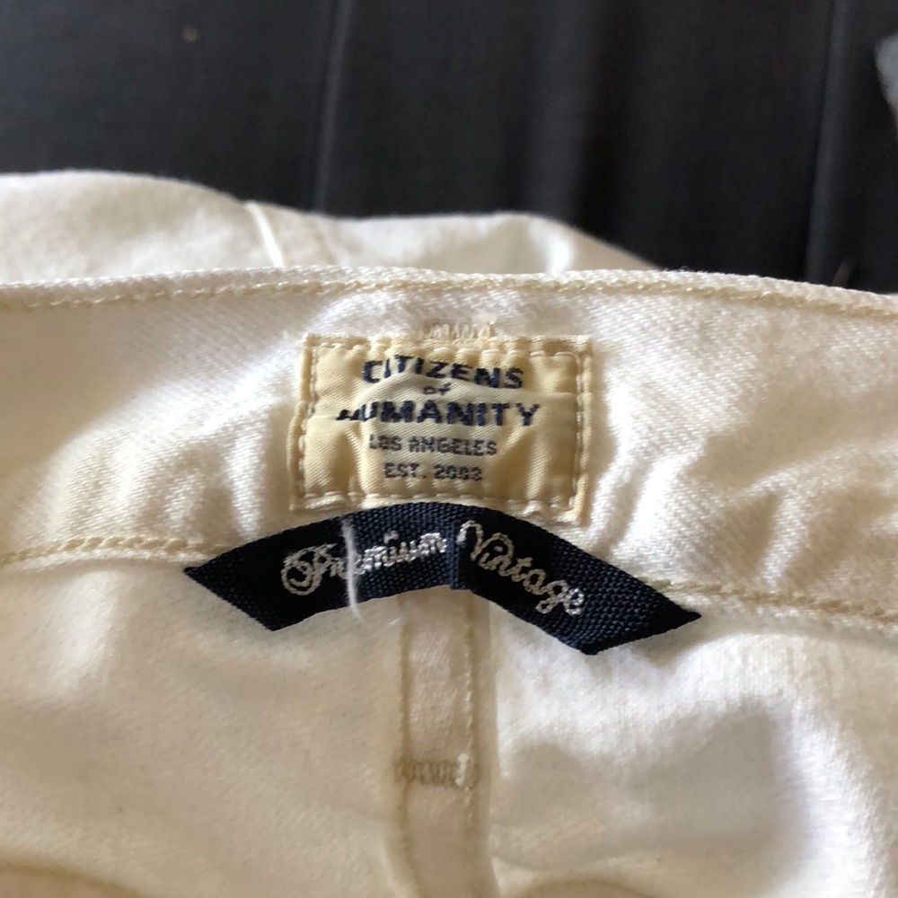 Citizens Of Humanity White Flare Wide Leg Jeans - Picture 5 of 10